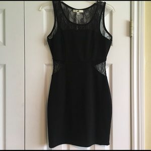 Black Dress with lace top/sides - Ya Los Angeles.